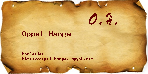 Oppel Hanga névjegykártya